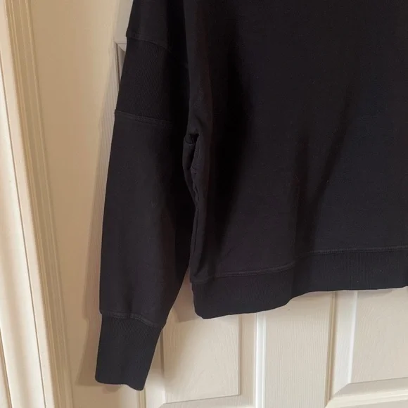 Free People Black Quarter-Zip Sweatshirt - Picture 8 of 8